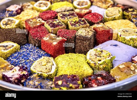 Oriental Sweets Assorted Traditional Turkish Delight Rahat Lokum On