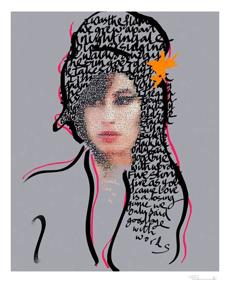 Amy Winehouse By Mike Edwards Art Print Art Republic
