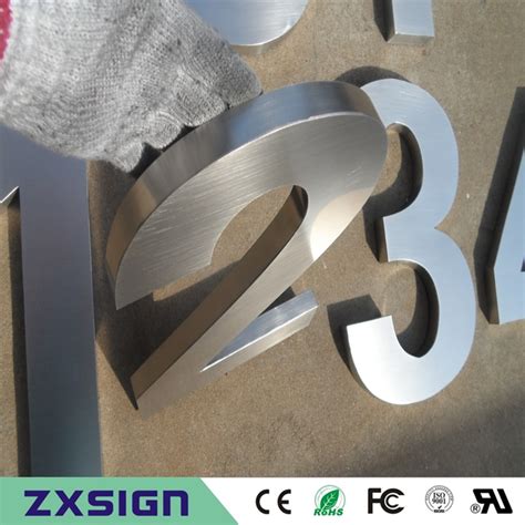 Factory Outlet Outdoor 304 Stainless Steel Numbers For 20cm High 8