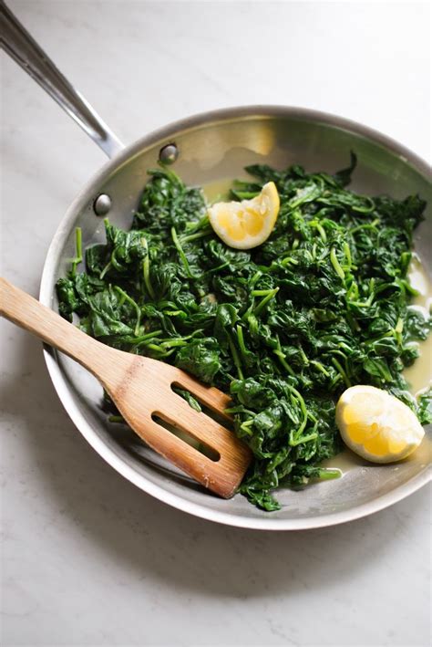 Recipe Easy Lemon Ginger Spinach Recipe Side Dishes Easy Healthy