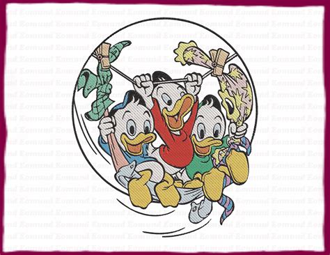 Huey And Dewey And Louie Ducktales Fill Embroidery Design 12 Etsy