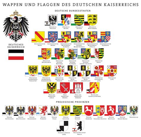 Wappen Und Flaggen Des Deutschen Reichs Und Der Preußischen Provinzen Coat Of Arms And Flags Of