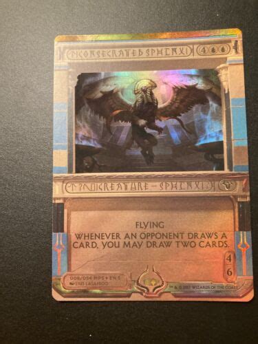Consecrated Sphinx Mtg Magic Amonkhet Masterpiece Invocations Foil Rare Ebay