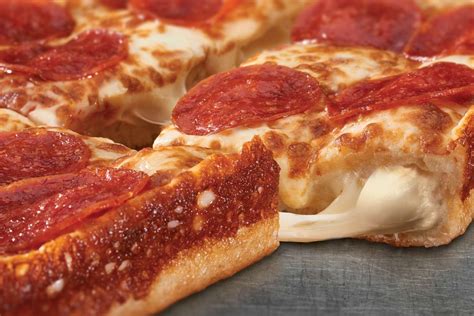 Little Caesars Crazy New Stuffed Crust Pizza Is Cheese Nirvana Pepperoni Bites Food Cooking