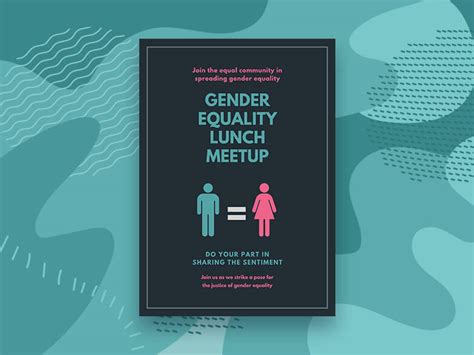 free gender equality poster maker create gender equality posters online designhill