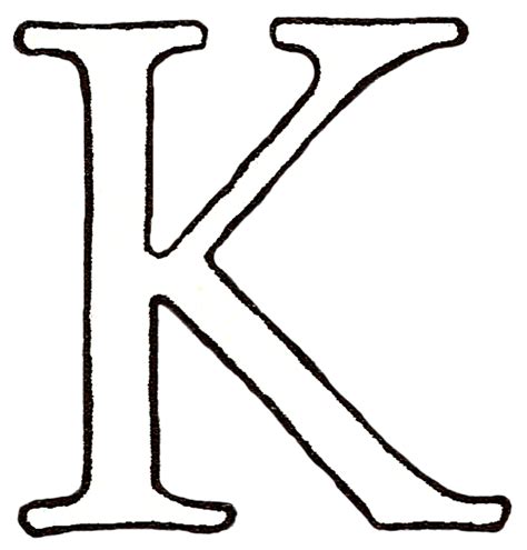 K Monogram Clipart