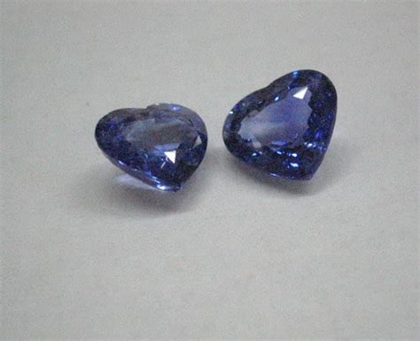 Heart Shaped Cut Gemstones Blue Sapphires Ceylon Internet Stonescom