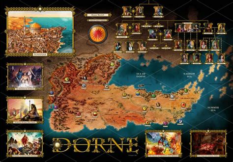 Dorne Map Artwork By Klaradox On Deviantart Game Of Thrones Locations