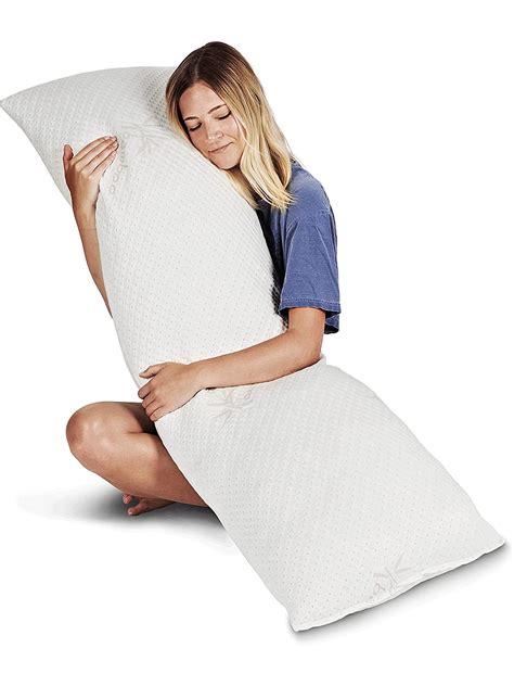 Buy Snuggle Pedic Long Body Pillow For Adults Big 20x54 Pregnancy Pillows W Shredded Memory
