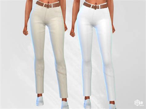 The Sims Resource Straight Leg Pants With Belt