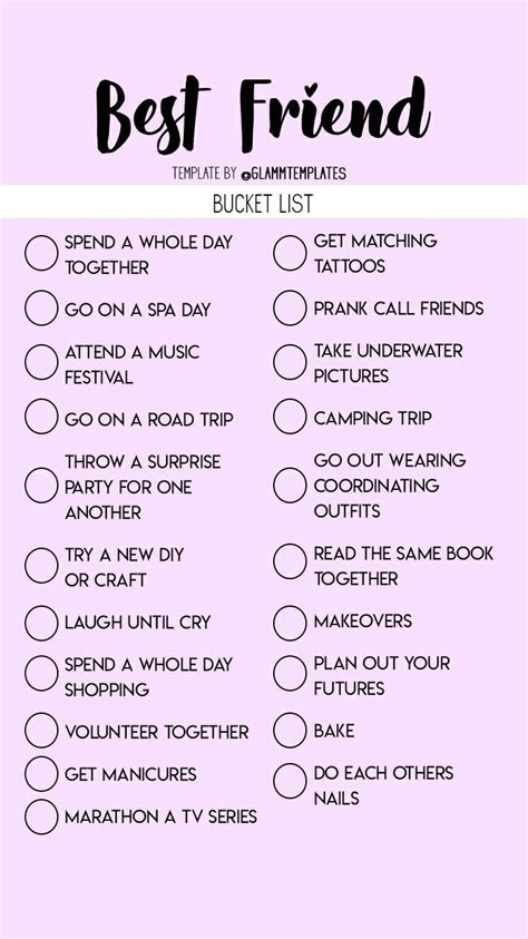 Bff Bucket List In 2020 With Images Best Friend Challenges Things