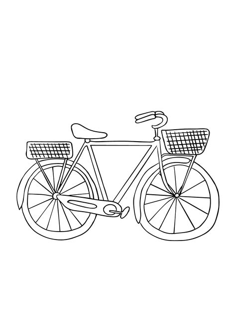 Bicycle Coloring Pages Printable for Free Download