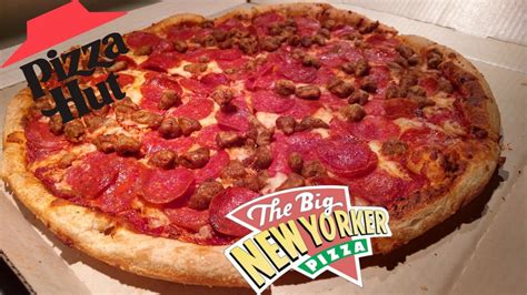 Pizza Hut The Big New Yorker Review Pepperoni Sausage Youtube
