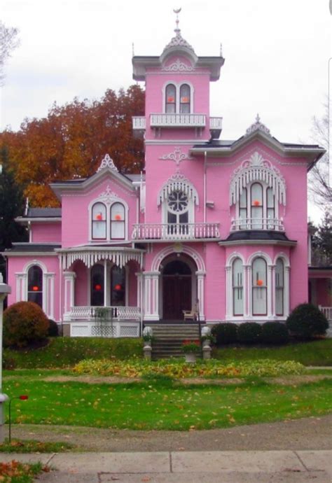 Pink House In Nj Usa House Styles Pink Houses House