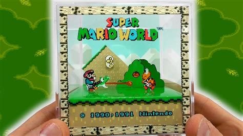 Super Mario World Cube Diorama Papercraft Youtube