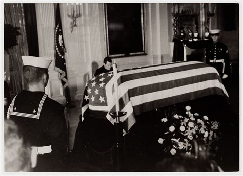 The Casket Of President John F Kennedy In The East Room Of The White