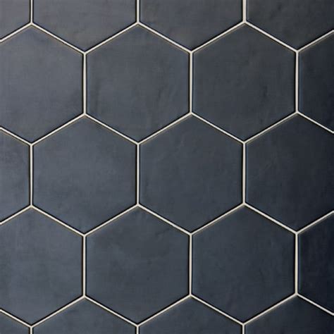 Hexagon Satin Black Tile 175mm X 200mm Target Tiles