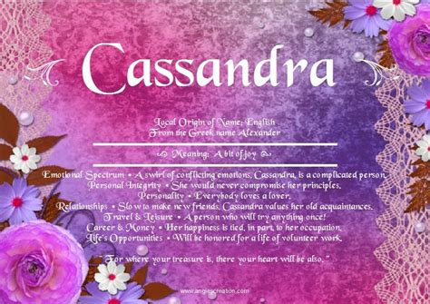 Meaning Of The Name Cassandra A Bit Of Joy Names And Their Meanings Pinterest Names