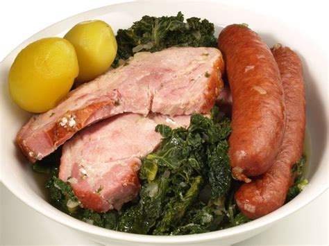 Grünkohl mit Pinkel Kale with Sausage German Culture