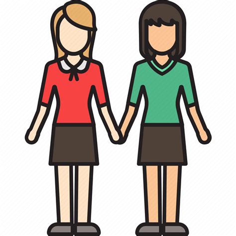 Couple Gay Hands Holding Lesbian Mixed Women Icon Download On Iconfinder