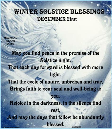 Winter Solstice Blessing Winter Solstice Quotes Happy Winter
