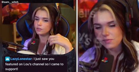 Twitch Streamer Realizes She S Been Tricked After Saying Lou Sassel