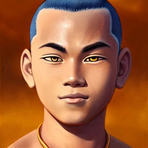 Beautiful Serene Intricate Portrait Of Sokka From The Stable