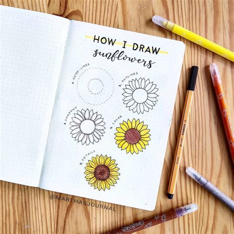 Flower Doodles To Inspire You In Your Bullet Journal Surely Simple
