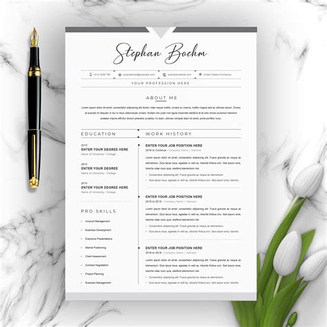 Maybe you would like to learn more about one of these? Clean Resume / CV Template with MS Word Cover Letter - Crella