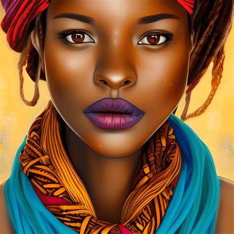 Beautiful Caramel Skin Tone African Woman · Creative Fabrica