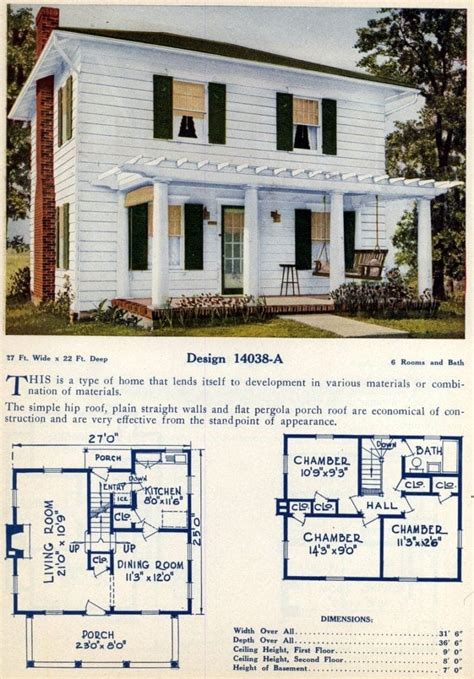 74 Beautiful Vintage Home Designs Floor Plans From The 1920s Click