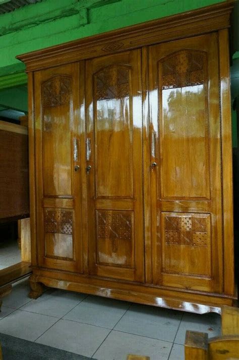 Check spelling or type a new query. Jual lemari pakaian 3 pintu kayu jati model swing - Coklat ...