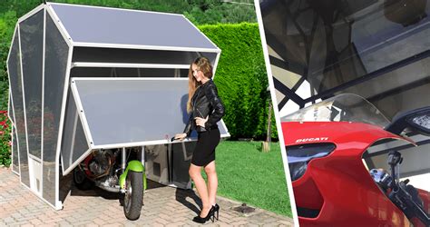 Gazebox Moto Foldable Carport Shelter For Motorcycle