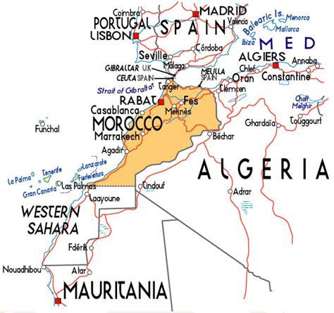 Political Map Of Morocco Morocco Political Map Maps Of