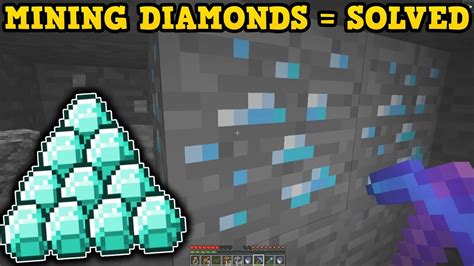 Minecraft How To Find Diamonds New Method Youtube