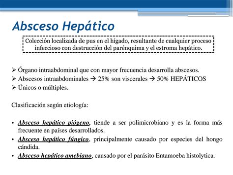 Solution Absceso Hep Tico Studypool