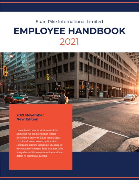 2021 Employee Handbook Employee Handbook Template