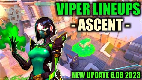 Viper Lineups Ascent Best Viper Lineup New Update Valorant 608 2023