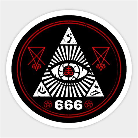 Ouroboros Satan 666 Pentagram Occult Gothic Goth Goth Sticker