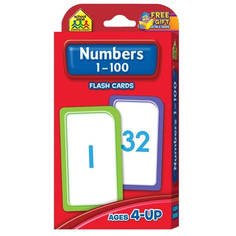 12 Pk Numbers 1 100 Flash Cards