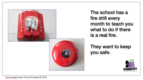 Fire Drill Social Story For Children With Autism And Or Anxiety
