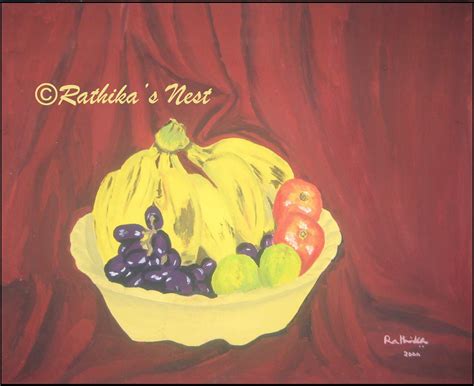 Rathikas Nest Still Life Fruits