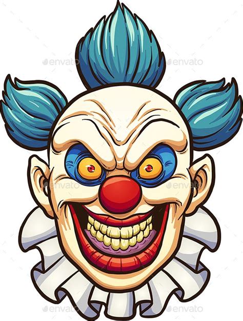Evil Clown Illustration Art Evil Clowns Graffiti Drawing