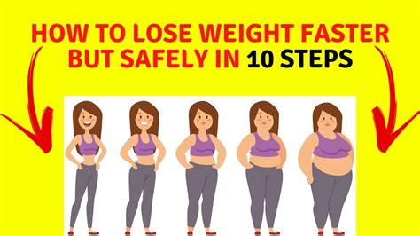 How To Lose Weight Faster But Safely In 10 Steps Youtube