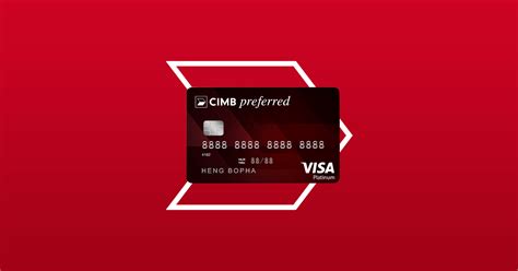Credit card limits, or available credit, are usually known because they're on your credit card statement or on the app. CIMB Preferred Visa Platinum | Credit Cards | CIMB KH
