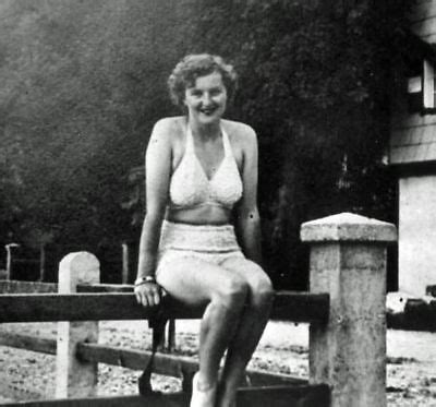 Eva Braun Hitler S Girlfriend In Swimsuit Real Photo Reprint Ebay