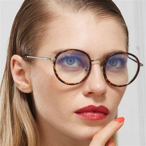 Realstar 2018 Vintage Round Eyeglasses Women Frame Myopia Optical