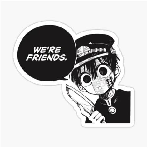 Threatening Hanako Manga Cap Sticker For Sale By Joojlia Redbubble