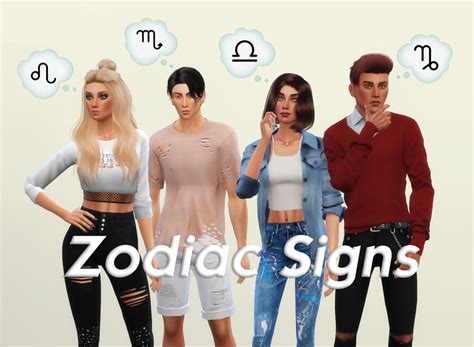 Vmin Soulmates Sims 4 Zodiac Signs