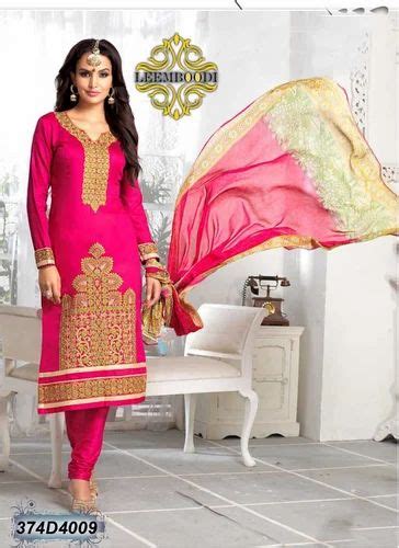 Girls Cotton Pink Party Wear A Line Suits At Rs 1103 In Surat Id